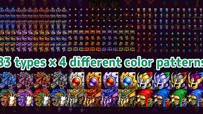 RPG Maker MZ - MEGA FANTASY Walking Monsters and Faces