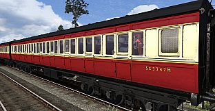 TS Marketplace: Caledonian Railway 65ft Grampian BR Crimson & Cream Coach Pack Add-On