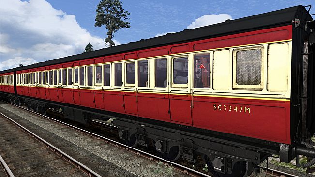 TS Marketplace: Caledonian Railway 65ft Grampian BR Crimson & Cream Coach Pack Add-On