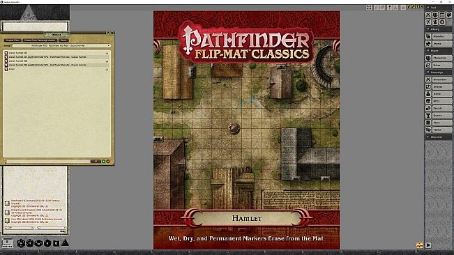 Fantasy Grounds - Pathfinder RPG - Pathfinder Flip-Mat - Classic Hamlet
