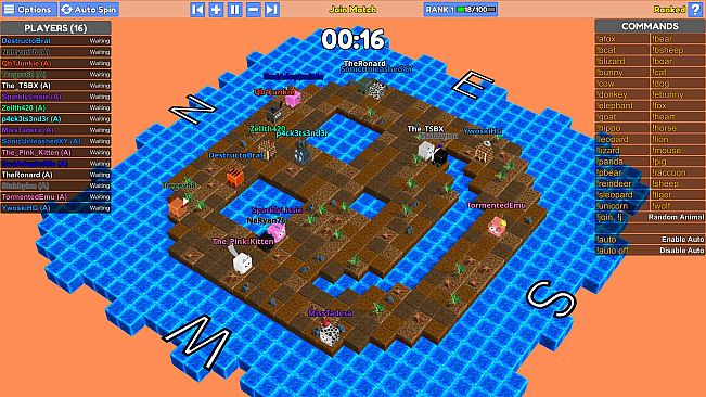 Stream Animals: Free For All