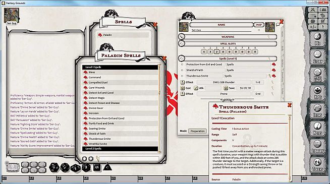 Fantasy Grounds - D&D Paladin Class Pack