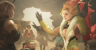 Monster Hunter Wilds - Gemma Outfit: Redveil Seikret Dress