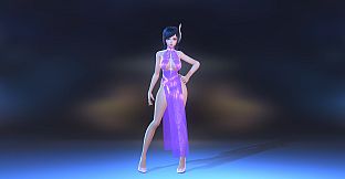 Angel Legion-DLC High-Slit Cheongsam (Purple)