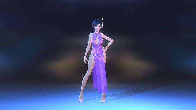 Angel Legion-DLC High-Slit Cheongsam (Purple)