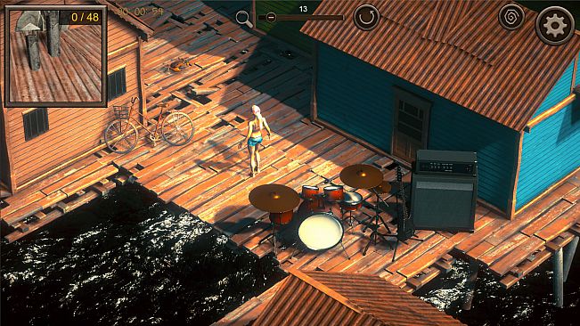 Hidden Floating City Top-Down 3D