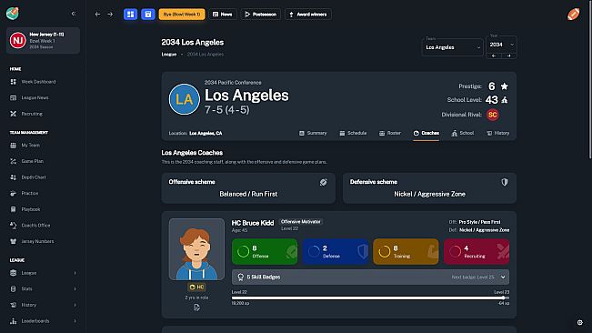 Football Coach: College Dynasty