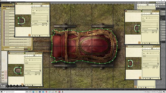 Fantasy Grounds - Pathfinder RPG - GameMastery Map Pack: Vehicles