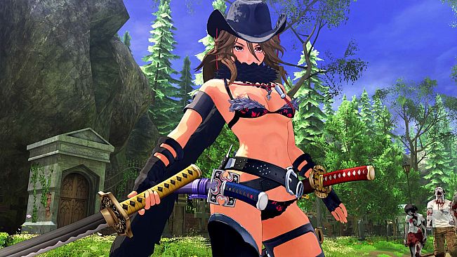OneeChanbara ORIGIN - Exclusive Aya Costume: Normal Combat Uniform Metallic Black