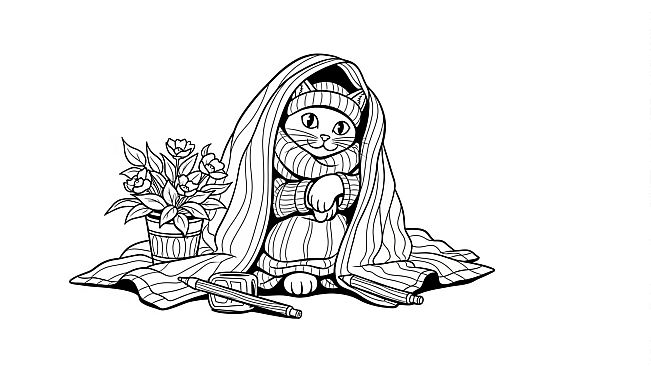 100 Cats Lost in the 19th Century Find & Color