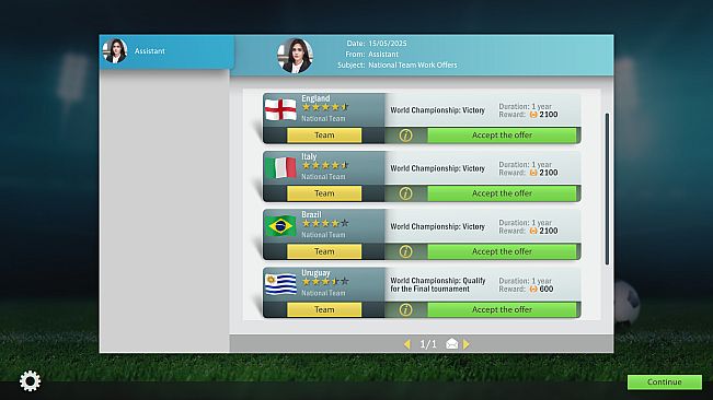 Football, Tactics & Glory: World Championship
