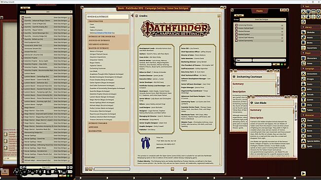 Fantasy Grounds - Pathfinder RPG - Campaign Setting: Inner Sea Intrigue