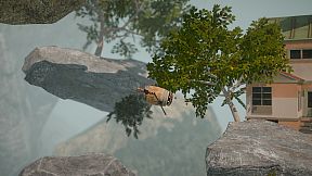 Climbing In Barrel With Double-Barrel