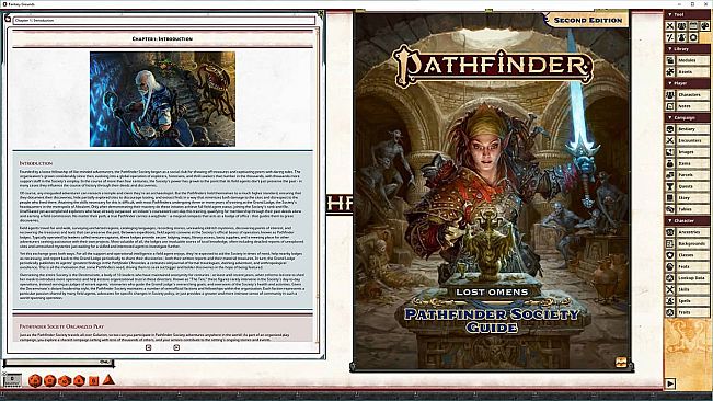 Fantasy Grounds - Pathfinder 2 RPG - Pathfinder Lost Omens: Pathfinder Society Guide