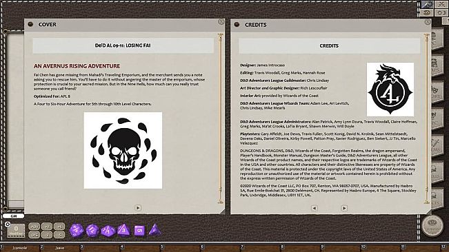 Fantasy Grounds - D&D Adventurers League DDAL09-11 Losing Fai
