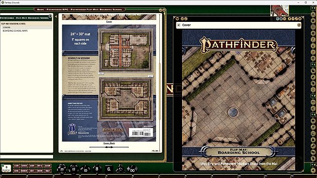 Fantasy Grounds - Pathfinder RPG - Pathfinder Flip-Mat: Boarding School