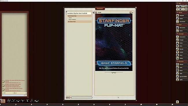 Fantasy Grounds - Starfinder RPG - Starfinder Flip-Mat - Basic Starfield