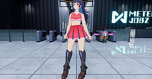 "Cheerleader" Costume in 2 Color Varieties