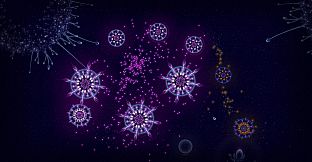 Microcosmum: survival of cells - Colors for organisms