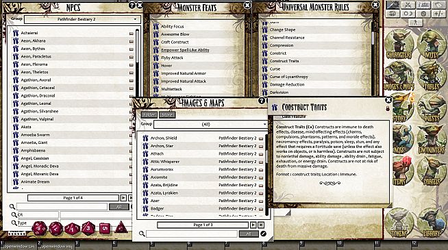 Fantasy Ground - Pathfinder RPG - Bestiary 2 Pack (PFRPG)