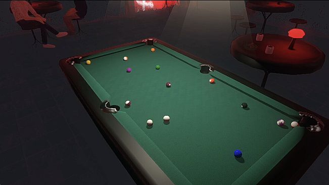 Friends Play Pool