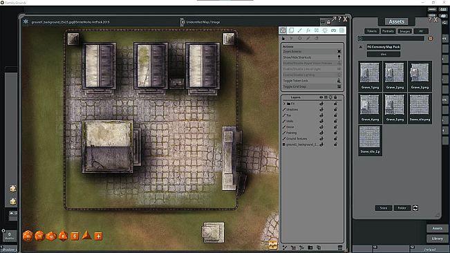 Fantasy Grounds - FG Cemetery Map Pack