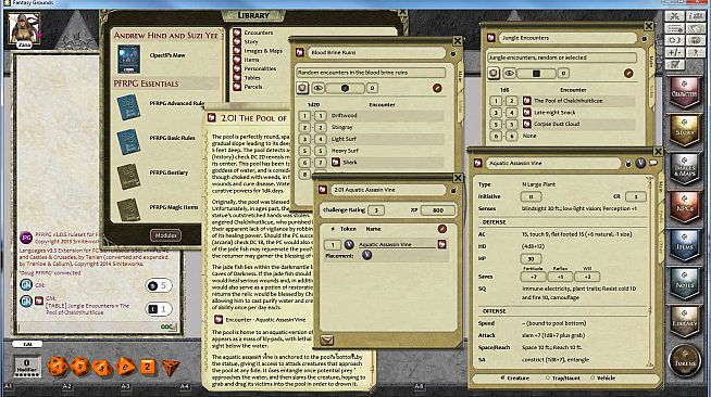 Fantasy Grounds - PFRPG Compatible Adventure: Cipactli's Maw - One on One Adventure #15