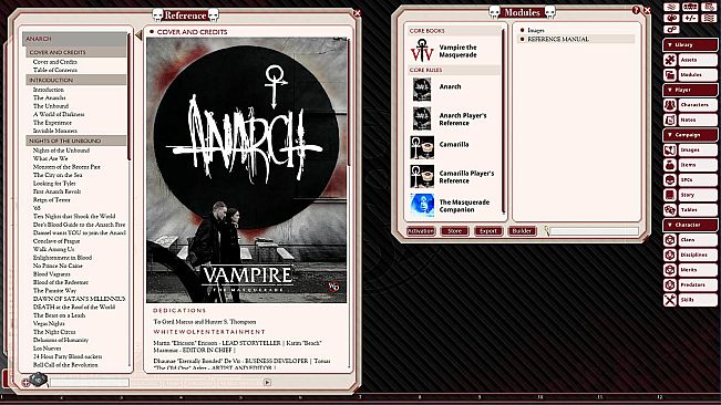 Fantasy Grounds - Vampire: The Masquerade, Anarch