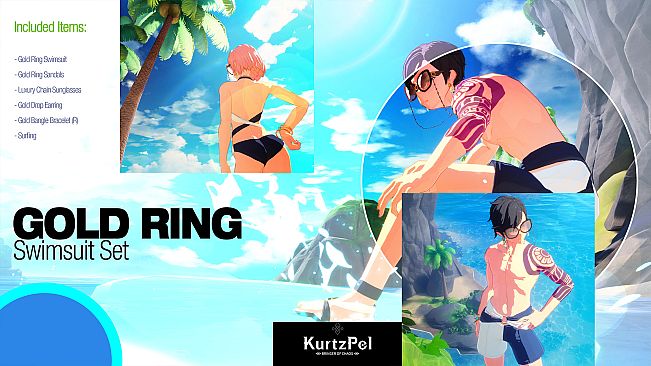 KurtzPel - Gold Ring Swimsuit Costume Set