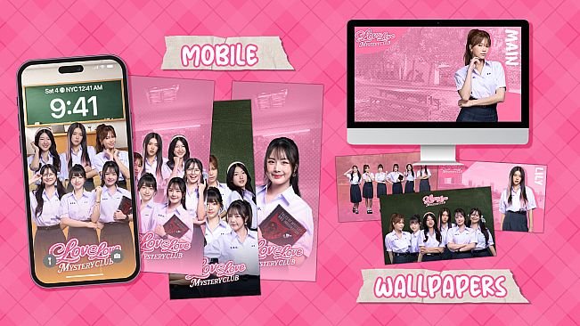 Love Love Mystery Club - Wallpaper Pack