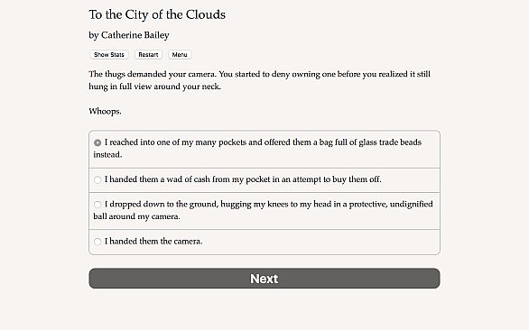 To the City of the Clouds