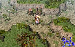 A dragon girl looks up at the endless sky