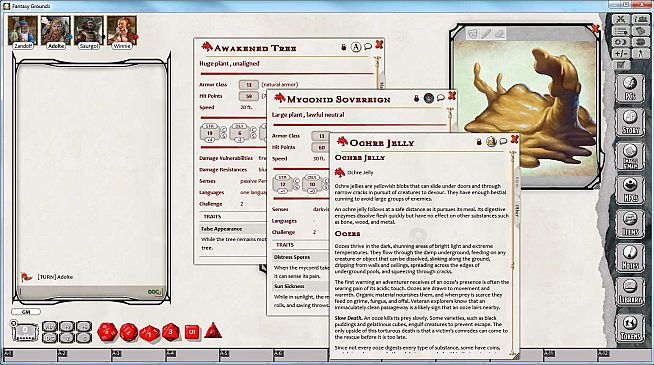Fantasy Grounds - D&D Monster Pack - Oozes, Plants & Swarms