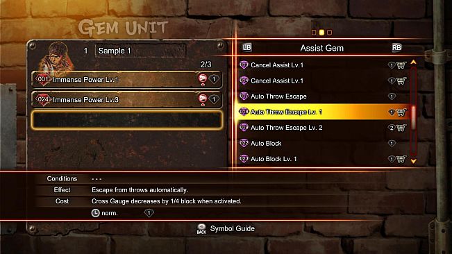 Street Fighter X Tekken: Street Fighter/Tekken Shared Assist Gem Pack 1