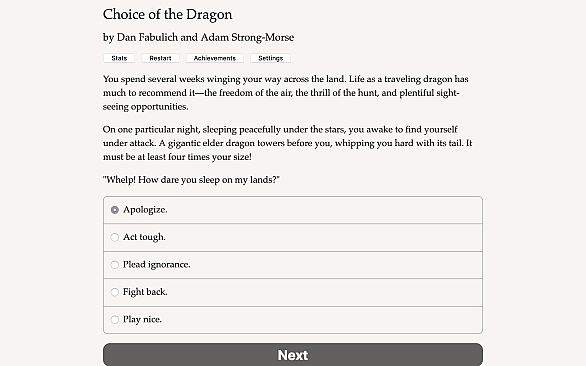 Choice of the Dragon