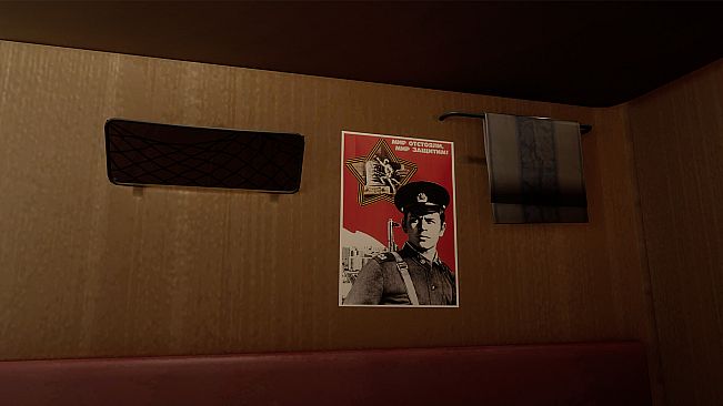 Russian Train Trip 3 - posters in the train car