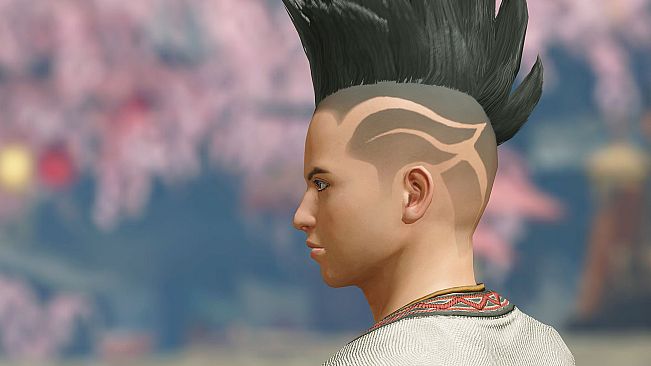 Monster Hunter Rise - "Spiribird Edge" hairstyle