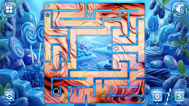 Sweetie Candy Maze: Azure Honeyberry