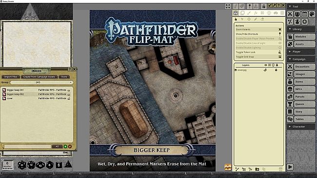 Fantasy Grounds - Pathfinder RPG - Pathfinder Flip-Mat - Bigger Keep
