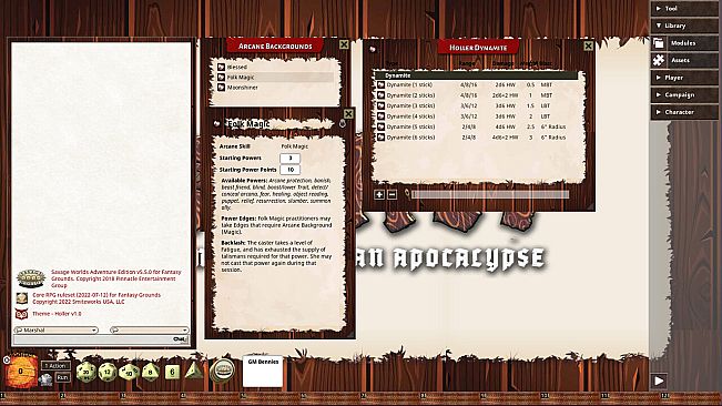 Fantasy Grounds - Holler: An Appalachian Apocalypse