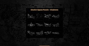 LineArt Jigsaw Puzzle - Airplanes