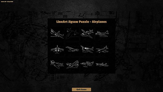 LineArt Jigsaw Puzzle - Airplanes
