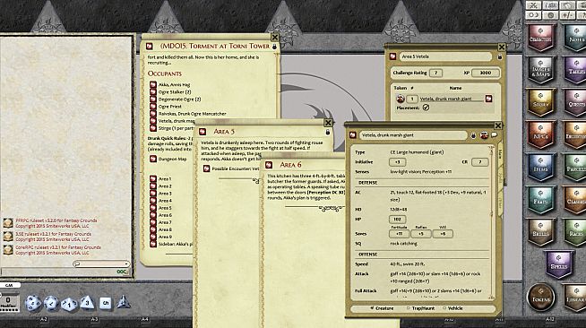 Fantasy Grounds - Mini-Dungeon #015: Torment at Torni Tower (PFRPG)