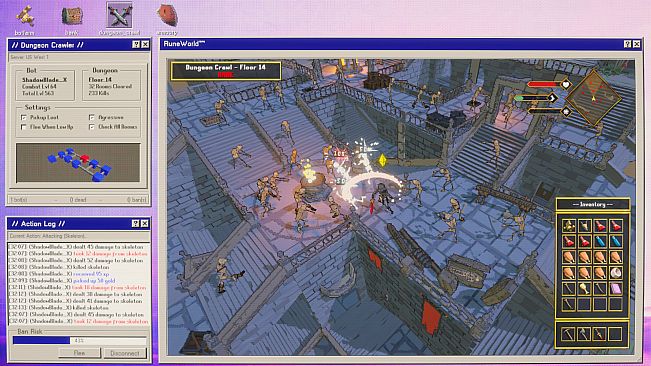 MMO Botfarm Simulator