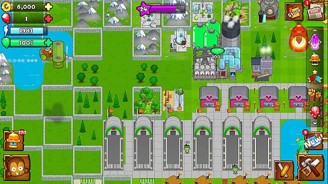 Bloons Monkey City - Sci-Fi City Walls