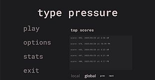 Type Pressure