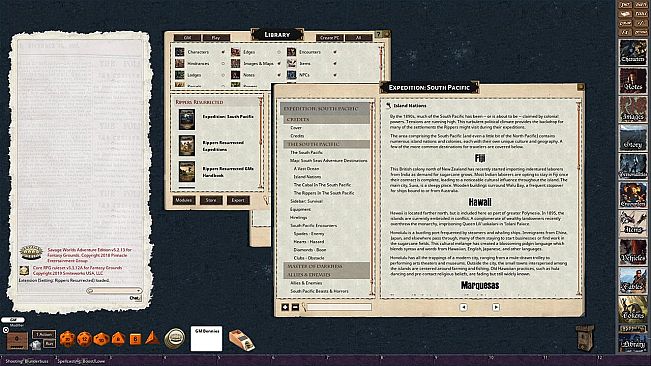 Fantasy Grounds - Rippers Resurrected Expedition: South Pacific