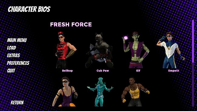 The Coming End: Fresh Force Frustrations (A Gay Superhero Visual Novel)