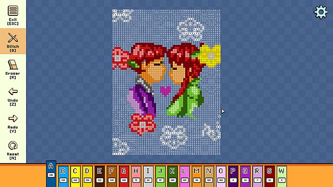 Pixel Cross Stitch - Valentine's Day Pack 3