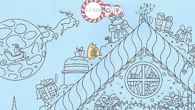 Cats Visiting Christmas Town